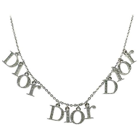 dior necklace spelled out|christian dior necklace for sale.